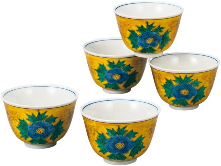 柿右衛門窯】染錦柿文 組湯呑(蓋欠品)有田焼 酒井田柿右衛門 有田焼湯呑み